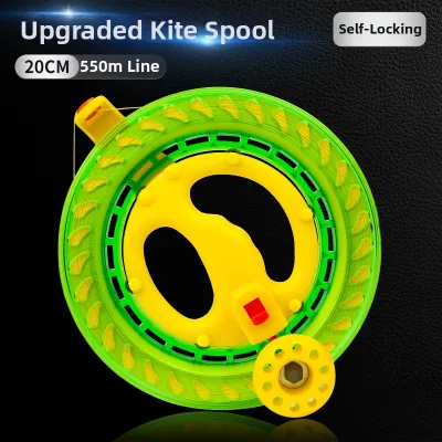 XIAOYAOJIN YANGGE | Anti-reverse Grip Large Bearing Line Wheel with Line for Kite