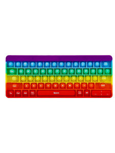 Rainbow Silicone Keyboard Pop Fidget Toys