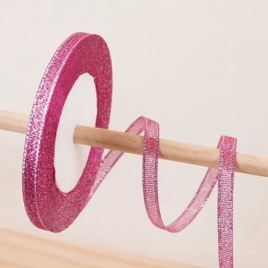 (25 Yards/Roll) 6/10/15/25/40MM Metallic Glitter Ribbon Christmas Wedding Decoration Ribbon DIY Bows Gift Wrapping Onion Ribbons