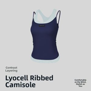UKKEUX | Slim Fit Stripe Color Block Yoga Fitness Vest