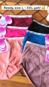 12 PCS Celana Dalam Wanita Fema 393 CD Cewek Polos Import Celana Dalam Remaja Dewasa