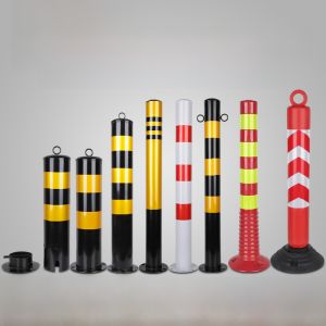 Outdoor Plastic Pile Collision Column Fence Barrier Warning Parking Column Traffic Safety Protection Hardware Accessories