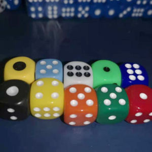 Discount Season Plastic Dice Set 14 Number 13.8MM 10 Pieces Different Colors for Bar Table Games Casino Accessories