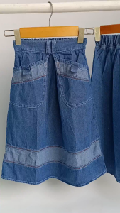 Rok Jeans Muslimah Anak Perempuan Rok Panjang Anak Naura Skirt PREMIUM