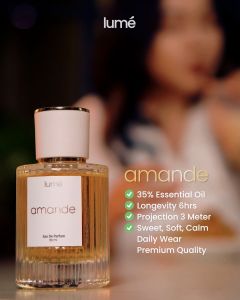 Lume Amande Sweet Almond Vanilla Eu De Parfum 60 mL Perfume Body Mist Lumecolors Wangi Lembut Tahan Lama