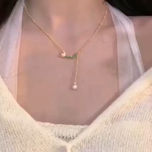 ดอกทิวลิป จี้ ไข่มุก สร้อยคอ เครื่องประดับแฟชั่นสุภาพสตรี - จัดส่งในกทม