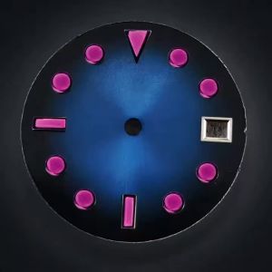 28.5mm NH35 Watch Dial Purple Gradient Index Date Window Watch mod Parts For NH35 Automatic Movement Custom Watch Accessory