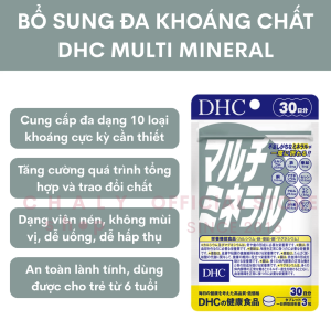 [Combo 2] Viên DHC Multi Minerals bổ sung đa khoáng chất 30 ngày Nhật