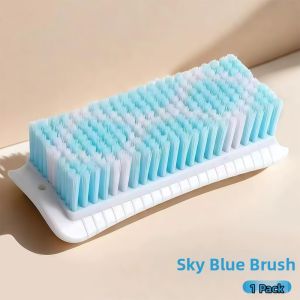 Durable Cloth-Friendly Cleaning Stiff Bristle Elongated Home Use Laundry Brush