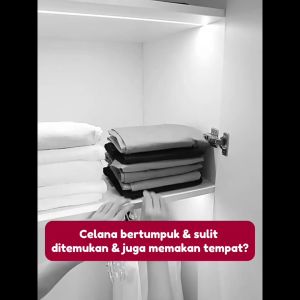 Henger Gantungan Baju Hanger Serbaguna Rak Gantung Susun Hijab Kerudung Celana Aesthetic Plastik Tebal