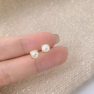 YICAN | Sterling Silver Pearl Ear Studs for Non-Pierced Ears