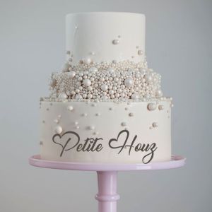 [Petite Houz] Cheapest HALAL Edible White Pearl & Black Sprinkles Cake Sugar Ball Cake Decoration Sprinkle