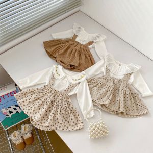 Spring & Autumn Baby Girl Fashion: Floral Polka Dot Romper Suits & More