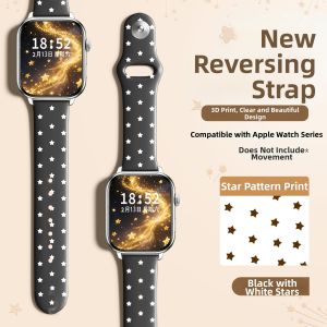 Uhada | Star Decorated Reversible Apple Watch Strap
