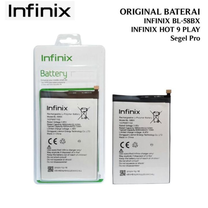Batre Baterai HP Infinix HOT PLAY X680 X680B BL-58BX Batu