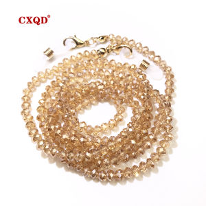 Fashion Reading Glasses Chain for Women Sunglasses Cords Casual 4mm Color Plating Beaded Eyeglass Strap Rope Masks Necklace Gift