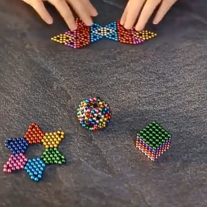 SG Magnetic Ball 222PCS 5mm Desk Fidget Toys Magnet Beads Cube Building Toy Stress for Adults Office Stress Iron Box