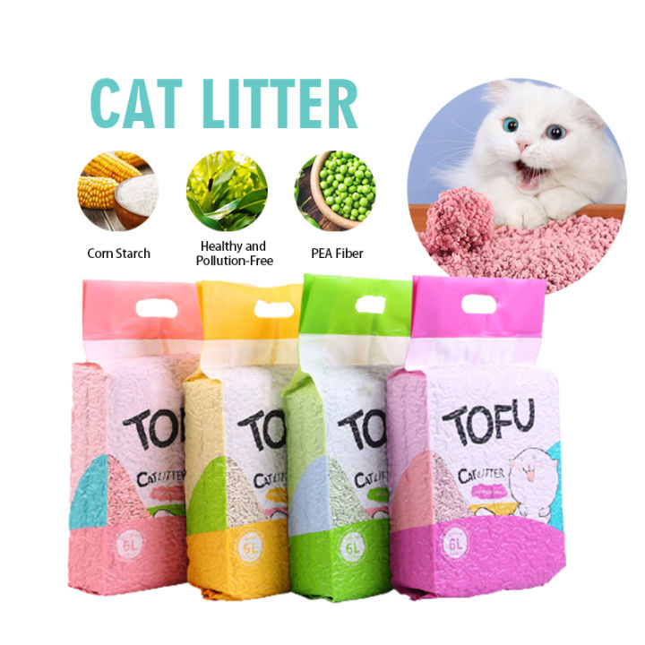 Doge. Cat Litter 6L Food Grade Plant Tofu Residue Made(Tofu Residue