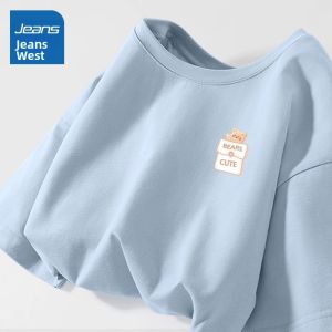 Jeanswest | Yellow Womens Large Size Summer Cotton T-Shirt
