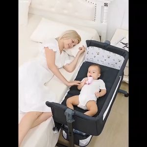1 year warranty Portable Baby Crib foldable baby Cot Newborn Multifunctional Cradle Baby Bed with Mosquito net