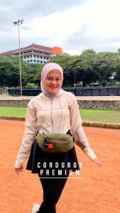 Tas Selempang Pria Bestseller Kekinian DHEO Bahan Cordura Free Bonus 2 Pin Bross