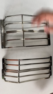 Bajaj RE Signal Light and Tail Light Indicator Grill Square Type Stainless Steel - Set of 4pcs.