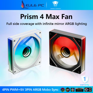 Jungle Leopard Prism 4MAX ARGB CPU Fan 120mm 5V 3PIN ARGB 4PIN PWM Infinite Mirror Lighting Lian Li Same Style Motherboard Lighting Sync Computer Case Cooler PC Fan