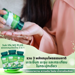 (ของแท้ 100%) Suk life สุขไลฟ์ สุดยอดสมุนไพรไทย 3 in 1 มะระขี้นก มะรุม และกระเทียม รวม 3 พลังสมุนไพร ขนาด 30 แคปซูล จำนวน 6 กระปุก