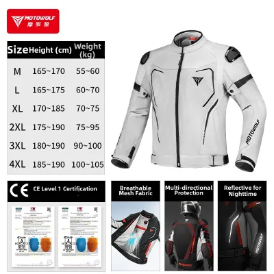 MOTOWOLF | Anti-fall Racing Motorcycle Jacket
