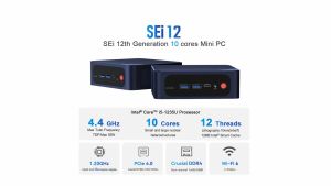 Original Beelink SEi 12 Mini PC Intel 12th i5 1235U 12th Gen Windows 11 10 cores lris Xe Graphics 16G DDR4 3200MHz 500G SSD Wifi6 Desktop Computer Gaming Office Design Home Theater Education Business