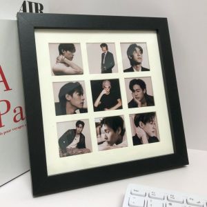 Wooden Nine Grids Picture Frame Gift Interpretation of Love by Heart Bkpp Ma Qunyao Surrounding PP Lin Yike