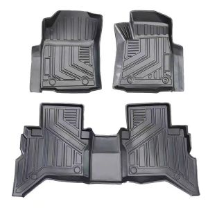 TPE Rubber Car Floor Mats for Toyota Hilux Vigo/Rogue 05-25 Models Left And Right Hand Drive Wear Resistant Custom Fit
