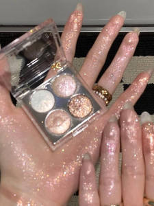 Phấn Mắt Bốn Màu DIKALU Planet Highlighter Shiny Sparkling Long-lasting Waterproof Sweatproof Brightening Skin Tone 4g