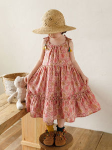 YOEHYAUL | Đầm Dân Tộc Thoáng Khí Bằng Cotton Có Fringe Cho Bé Gái Mùa Hè