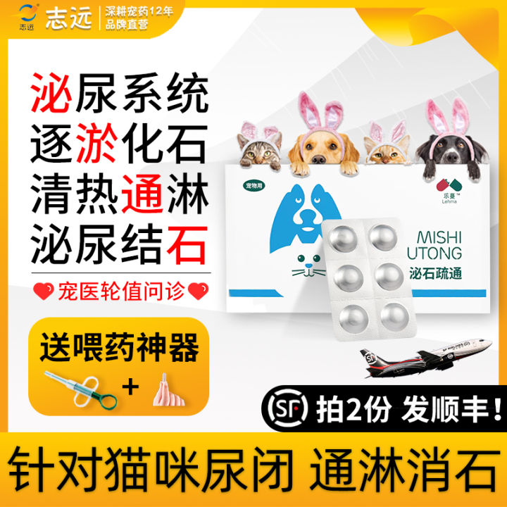Diuresis Urolithiasis Tongtong Cat Urinary Tract Pet Dog Infection Urine Closed Frequent