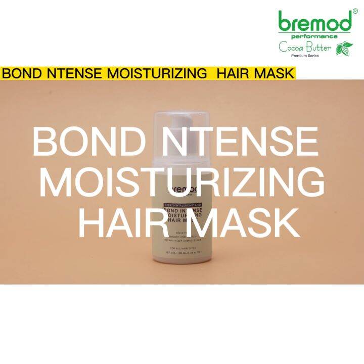 Bremod Premium Hair Mask Keratin Hyaluronic ACID Bond Intense Moisturizing Rinse Free 100ml BR-H041