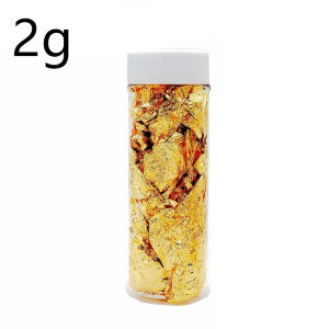 Large Capacity 2g/5g Genuine Gold Leaf Flake Pure Gold Foil Gilding Handicrafts Decoration DIY Create Noble Handicrafts Gift