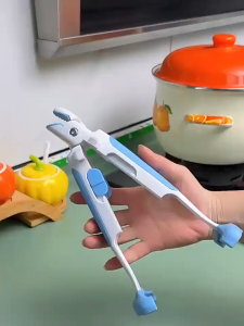 2in1 Anti Scald Bowl Holder Clip Anti Scald Dish Gripper Non-Slip Heat Insulation Pot Holder Clamp for Baking Cooking