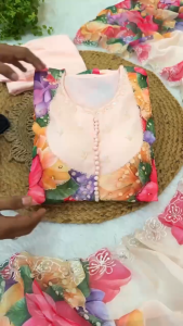 New Party Wear Look Fox Gerorrget Gown With Dupatta  pant