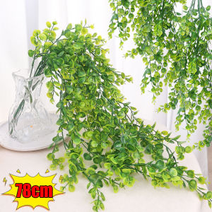 78cm Artificial Ivy Plants Simulate Green Rattans Wall Hanging Flower Vines Outdoor Garden Wedding Balcony Persian Fern Leaves Decor