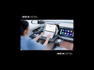 SEAMETAL โต๊ะติดพวงมาลัยรถยนต์ ปรับระดับได้ พับเก็บได้ สำหรับทำงาน ทานอาหาร เล่นแท็บเล็ต ในรถ