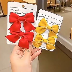 [2 PCS] Jepitan Rambut Pita Bowknot Anak Lucu Isi 2 Pcs / Ribbon Style Hairclip Korea Style Fashion