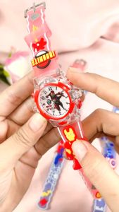 Jam Tangan Anak Import LED 3D Lucu Sanrio Melody Kuromi Cinamarol dan Superhero Terbaru Terlaris