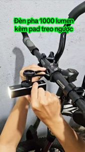 Đèn xe đạp độ sáng 1000 lumen pin dung lượng cao 4500mAh chất liệu vỏ nhôm chống nước có hỗ trợ pad gắn treo (2 phiên bản tùy chọn) - MLH