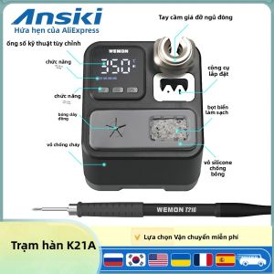 Trạm Hàn WEMON K21A T210 Có Thể Điều Chỉnh 100-480 °   Đối Với Hàn Sửa Chữa Điện Tử Chính Xác Bằng Đầu Hàn T210-K