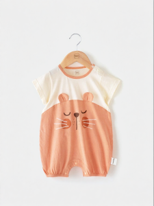 Summer Lightweight Cotton Short Sleeve Baby Romper