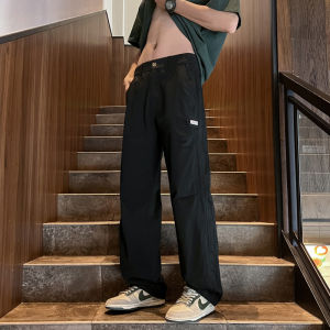 TUCANO | Men Black Cotton Casual Loose Trousers