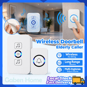 Door Bell Wireless Doorbell Waterproof Smart Door Bell 300M Range UK Plug Home Door Bell Wireless Loceng Pintu 智能门铃