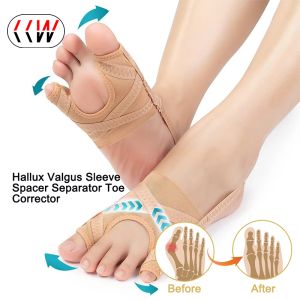 ผ้าที่รองปุ่มหัวแม่เท้า CCW ปรับได้2ชิ้นผ้าแก้นิ้วเท้าโป่งกระดูกหัวแม่เท้าที่คั่นนิ้วเท้าดูแลเท้าเท้าอุปกรณ์เสริมสำหรับเท้า