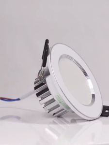 LED Downlight Embedded Dark Mounted Ultra-Thin Three-Color Spotlights Living Room Ceiling Household Aisle Light Clothing Store Hole Light